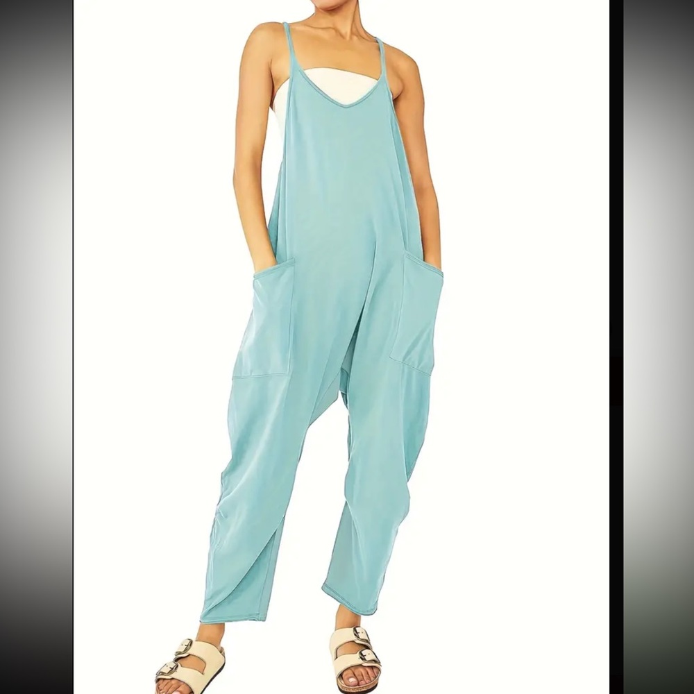 Light Blue Women's Jumpsuit